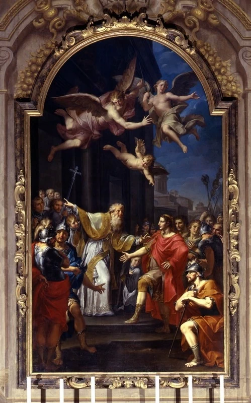 Giuseppe Marchesi - Sant'Ambrogio respinge Teodosio, Bologna